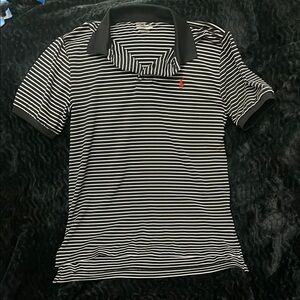 Polo by Ralph Lauren Black and White Striped Shirt Boys Medium